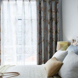 Cortina Rural Moderna Feita Sob Medida, Tecido Blackout Protetor Para Quarto, Estampa Spray