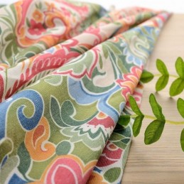 Cortina Antiga Americana Feita Sob Medida, Tecido Para Quarto Com Estampa Floral Contrastante