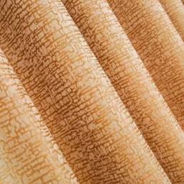 Cortina Estilo Abstrato Americano Feita Sob Medida Com Padrão Geométrico Marrom Chenille Tecido Blackout Jarquard
