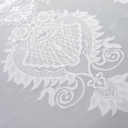 Cortina Transparente Clássica Europeia Feita Sob Medida, Cortina Com Jacquard Floral Para Sala De Estar, Tecido De Algodão Macio