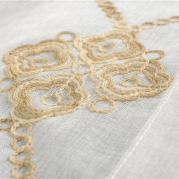 Cortinas Nórdicas Transparentes Com Padrão De Diamante Para Janela Para Sala De Estar E Quarto
