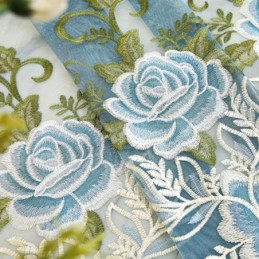 Cortina Floral Moderna Feita Sob Medida, Cortina De Tule Transparente Para Sala De Estar E Quarto