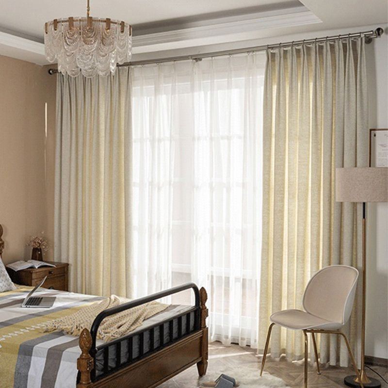 Cortinas De Linho Para Hotel, Quarto, Texturizadas, Blackout, Lisas, Feitas Sob Medida
