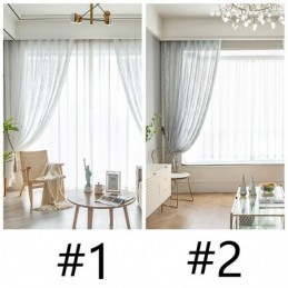 Cortinas Nórdicas De Tule Transparente, Elegante Cortina De Voile Branco, Feita Sob Medida, Painel Para Sala De Estar, Uma