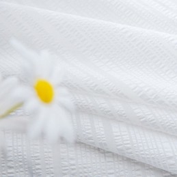 Cortina De Tule Voile Moderna Feita Sob Medida, Cor Sólida, Branca E Transparente Para Sala De Estar