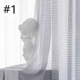 Cortinas Com Filtro De Luz, Tratamento De Janela Texturizado Com Trama Waffle Para Sala De Estar