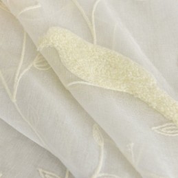 Cortina De Tule Bordado Transparente Feita Sob Medida Com Design De Pássaros Para Sala De Estar E Quarto