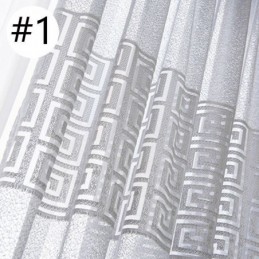 Cortinas Transparentes Geométricas Para Sala De Estar E Quarto