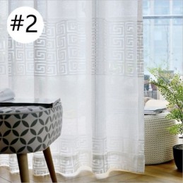 Cortinas Transparentes Geométricas Para Sala De Estar E Quarto