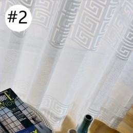 Cortinas Transparentes Geométricas Para Sala De Estar E Quarto