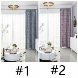 Cortinas Jacquard De Luxo Blackout Para Sala De Estar E Quarto
