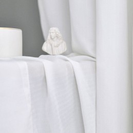 Cortinas De Tule Branco Para Quarto, Cortinas De Voile Transparente, Cor Sólida