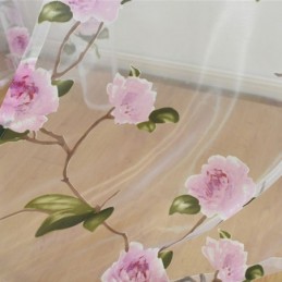 Cortinas Florais Transparentes Para Janelas, Cortinas De Tule, Decoração Para Casa, Divisória De Ambientes
