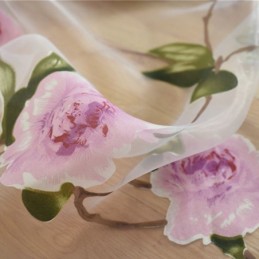 Cortinas Florais Transparentes Para Janelas, Cortinas De Tule, Decoração Para Casa, Divisória De Ambientes