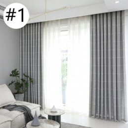 Cortinas Blackout Xadrez Com Isolamento Térmico Para Escurecimento De Ambientes