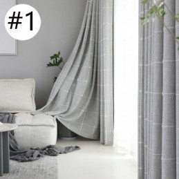 Cortinas Blackout Xadrez Com Isolamento Térmico Para Escurecimento De Ambientes