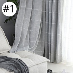 Cortinas Blackout Xadrez Com Isolamento Térmico Para Escurecimento De Ambientes
