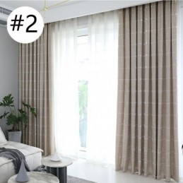 Cortinas Blackout Xadrez Com Isolamento Térmico Para Escurecimento De Ambientes