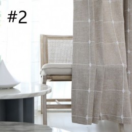 Cortinas Blackout Xadrez Com Isolamento Térmico Para Escurecimento De Ambientes