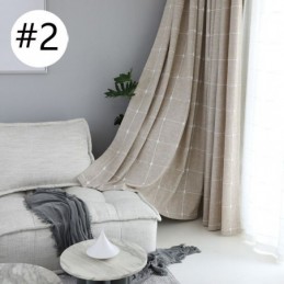 Cortinas Blackout Xadrez Com Isolamento Térmico Para Escurecimento De Ambientes