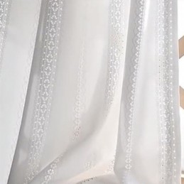 Cortinas Brancas Translúcidas Estilo Nórdico Cortinas Jacquard Para Sala De Estar E Quarto