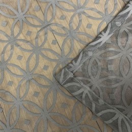 Cortina De Tule Europeia Sob Medida, Cinza Transparente Para Sala De Estar