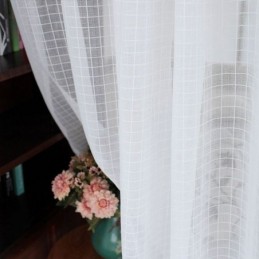 Cortinas Transparentes Modernas De Tule Para Janelas De Sala De Estar E Quarto