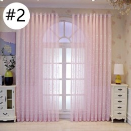 Cortinas De Tule Bordadas Com Plantas Para Janelas Decorativas Para Quarto