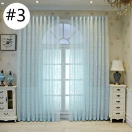 Cortinas De Tule Bordadas Com Plantas Para Janelas Decorativas Para Quarto