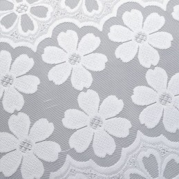 Cortinas Modernas De Tule Branco, Cortinas Transparentes Com Flores, Feitas Sob Medida Para Sala De Estar