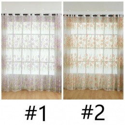 Cortina De Tule Floral Europeia Feita Sob Medida, Estilo Pastoral Para Sala De Estar