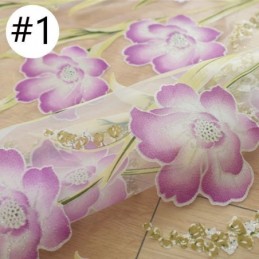 Cortina De Tule Floral Europeia Feita Sob Medida, Estilo Pastoral Para Sala De Estar
