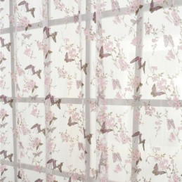 Cortinas De Tule Com Estampa De Flores De Borboleta, Decoração De Janela, Cortina De Voile Feita Sob Medida