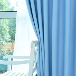 Cortinas Blackout Sólidas Com Isolamento Térmico Para Sala De Estar