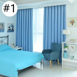 Cortinas Blackout Sólidas Com Isolamento Térmico Para Sala De Estar