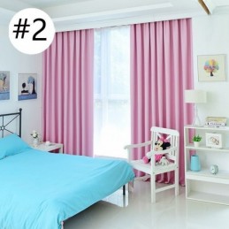 Cortinas Blackout Sólidas Com Isolamento Térmico Para Sala De Estar