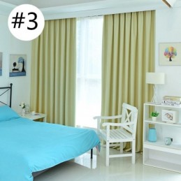 Cortinas Blackout Sólidas Com Isolamento Térmico Para Sala De Estar