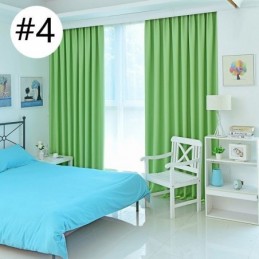 Cortinas Blackout Sólidas Com Isolamento Térmico Para Sala De Estar