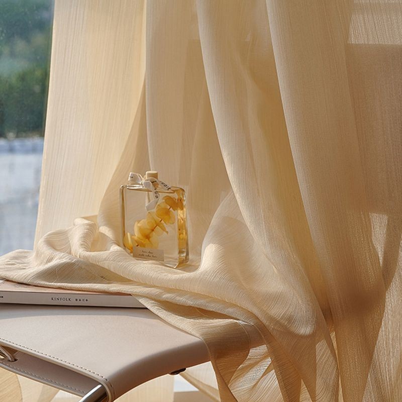 Cortina De Tule Moderna Com Tela Jacquard Sob Medida Para Sala De Estar E Quarto
