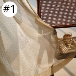 Cortina De Tule Moderna Com Tela Jacquard Sob Medida Para Sala De Estar E Quarto