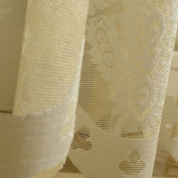 Cortinas De Tule Bordadas Europeias, Cortinas Românticas Semi Transparentes De Jacquard Para Janelas