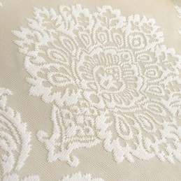 Cortinas De Tule Bordadas Europeias, Cortinas Românticas Semi Transparentes De Jacquard Para Janelas