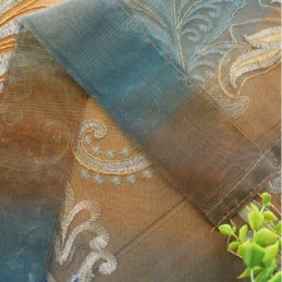 Cortina De Tule Requintada Feita Sob Medida, Cortinas Transparentes Com Bordados Florais Europeus Para Decoração De Ambientes