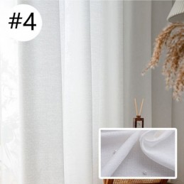 Cortinas De Tule De Cor Sólida, Tela De Janela Nórdica Para Sala De Estar