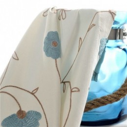 Cortina Japonesa Simples Feita Sob Medida, Cortina Com Bordado Fresco