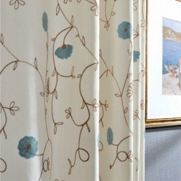 Cortina Japonesa Simples Feita Sob Medida, Cortina Com Bordado Fresco