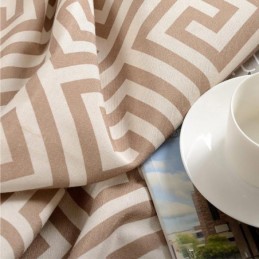 Cortina Nórdica Simples Feita Sob Medida, Tecido De Estudo Exclusivo Com Estampa Ecológica