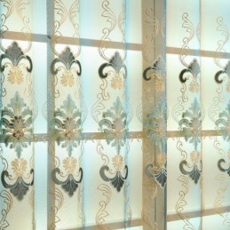 Cortina Transparente Europeia Elegante Feita Sob Medida Para Sala De Estar E Quarto