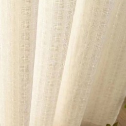 Cortinas De Tule Xadrez Jacquard Para Sala De Estar