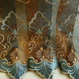 Cortina Bordada Europeia Feita Sob Medida, Cortinas De Tela De Janela De Luxo Para Sala De Estar E Quarto